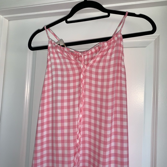 Suzanne betro weekend pink white gingham halter neck blouse‎ size 1XL - Picture 4 of 9